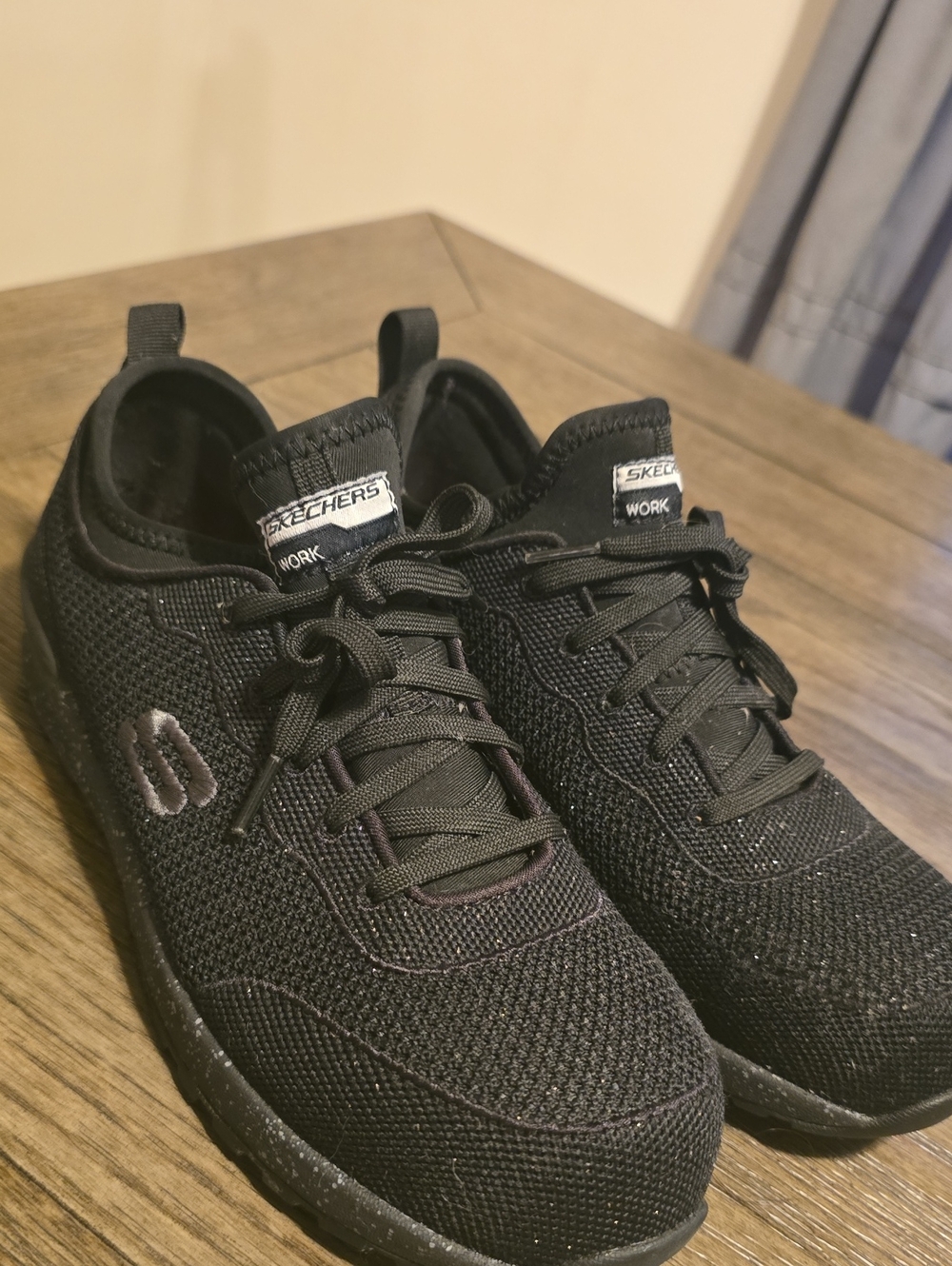 Skechers Bulklin Balran Composite Toe Black Women's BLACK Sparkle